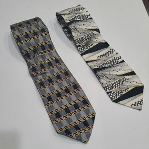 Lot of 2 Luciano Gatti men's ties 56"